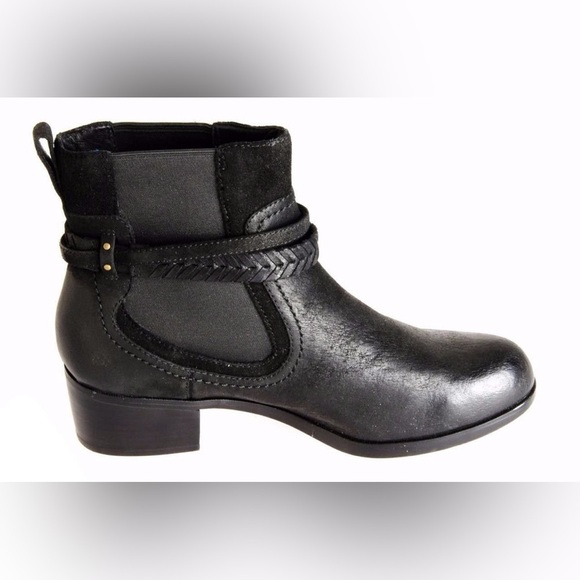 UGG AUSTRALIA KREWE MOTORCYCLE LEATHER ANKLE BOOTS Size 8 - Picture 6 of 14